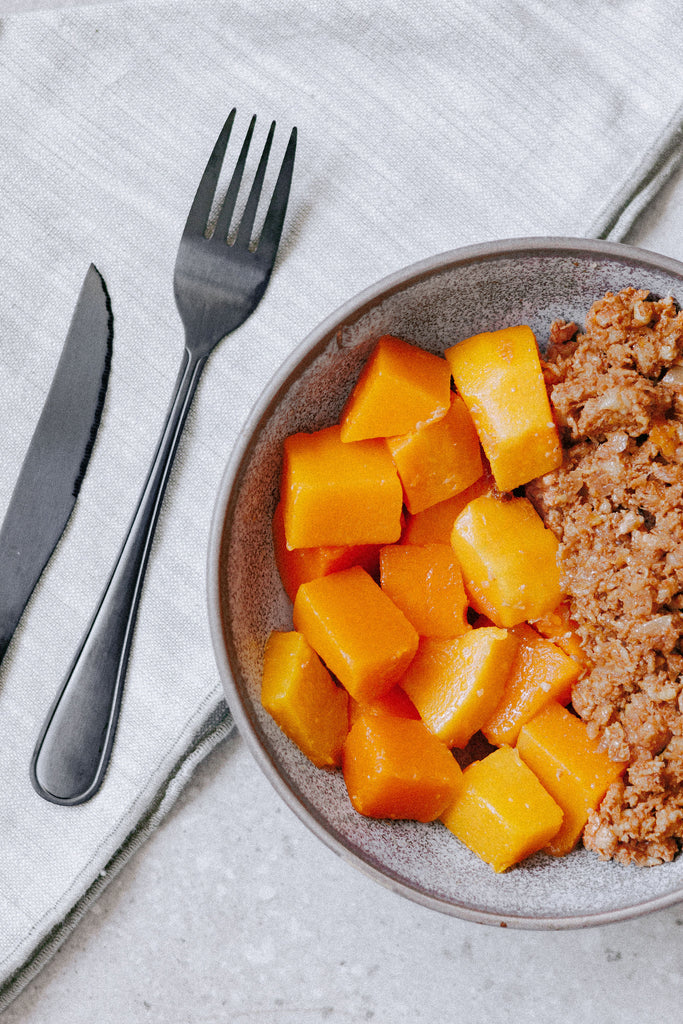 Chicken Mince and Roasted Butternut