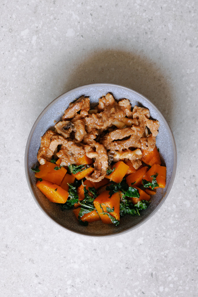 Beef Stroganoff with Pasta and Vegetables