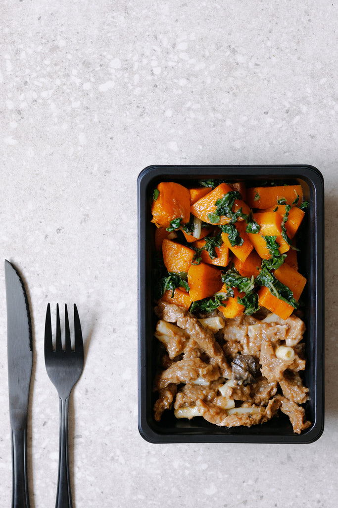 Beef Stroganoff with Pasta and Vegetables