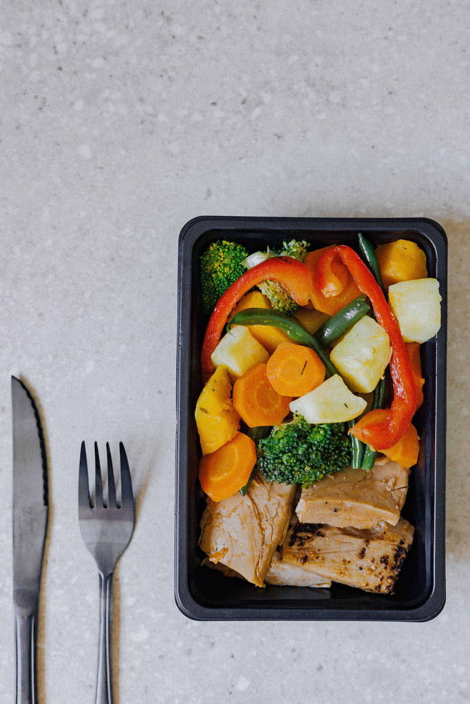 Vegan Chicken and Roasted Vegetables