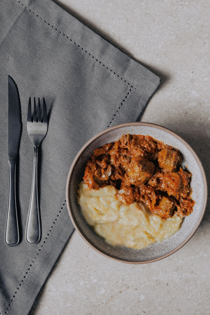 Boerewors Bredie and Sweet Potato Mash