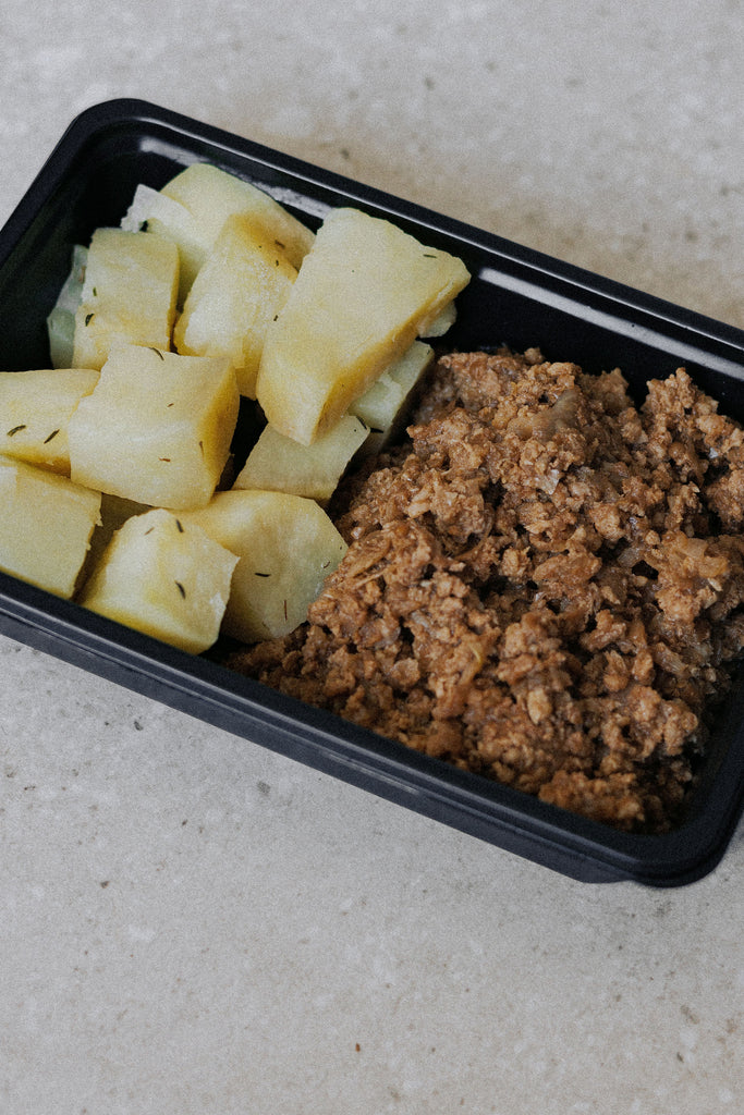 Lean Beef Mince and Thyme Roasted Sweet Potato